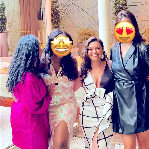 Mono grid Midi Dress 👗 - Picture 5 of 9